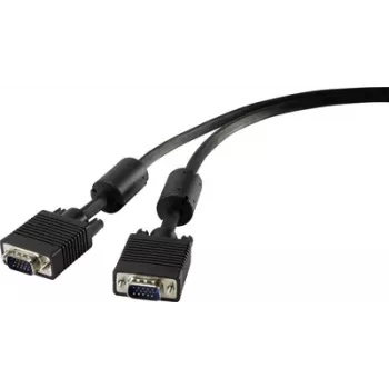 Kabel VGA Renkforce 1404167, długość 5 m, czarny, złącze męsko-męskie SVGA