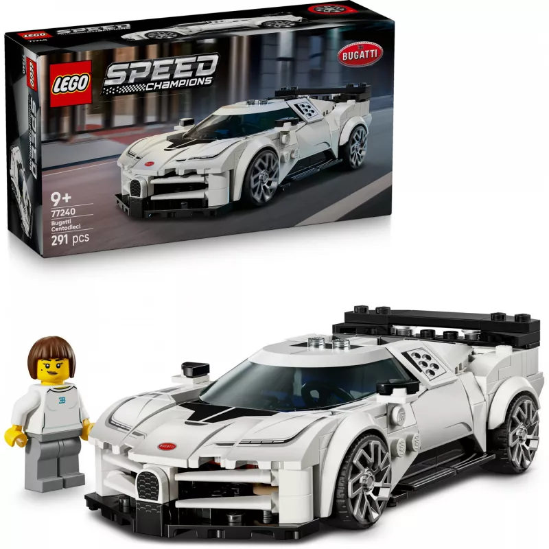 zestaw konstrukcyjny LEGO Bugatti Centodieci Speed Champions 77240 — 291 elementów, 1 minifigurka, wiek 9+