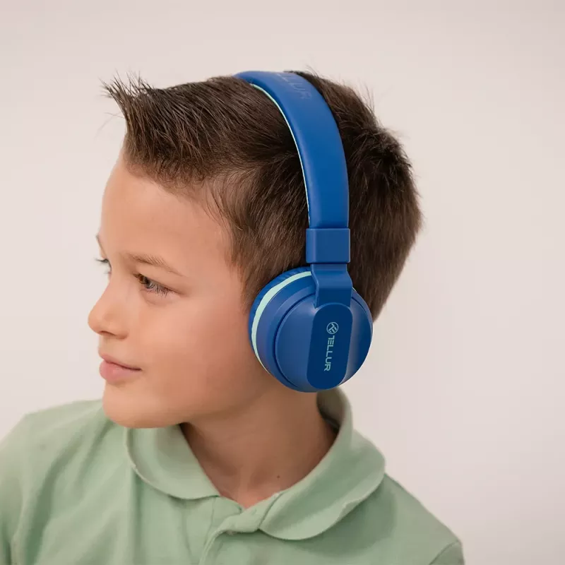 Słuchawki Tellur Buddy Bluetooth nauszne niebieskie