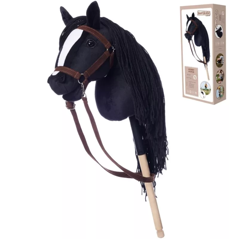 Konik na patyku HOPPIHORSE Hobby Horse A3 czarny