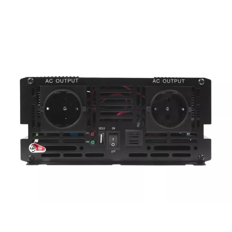 Przetwornica napięcia zielony Cell INV20, DC 24 V na AC 230 V, 4000 W, 50 Hz, prąd wejściowy 40 A, do użytku wewnętrznego, czarna