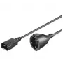 Microconnect PE130100 kabel zasilający Czarny 1 m złącze C14