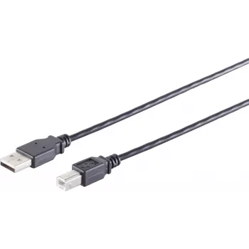 Kabel USB 2.0 ShiverPeaks 13-23025 — USB A na USB B, 1 m, czarny