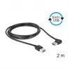 Kabel USB DeLOCK 85557 USB 2.0 2 m Czarny
