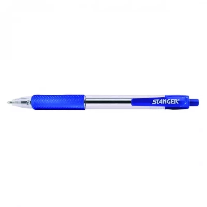 STANGER Długopisy 1.0 Softgrip chowane, niebieskie, 1 szt. 18000300038