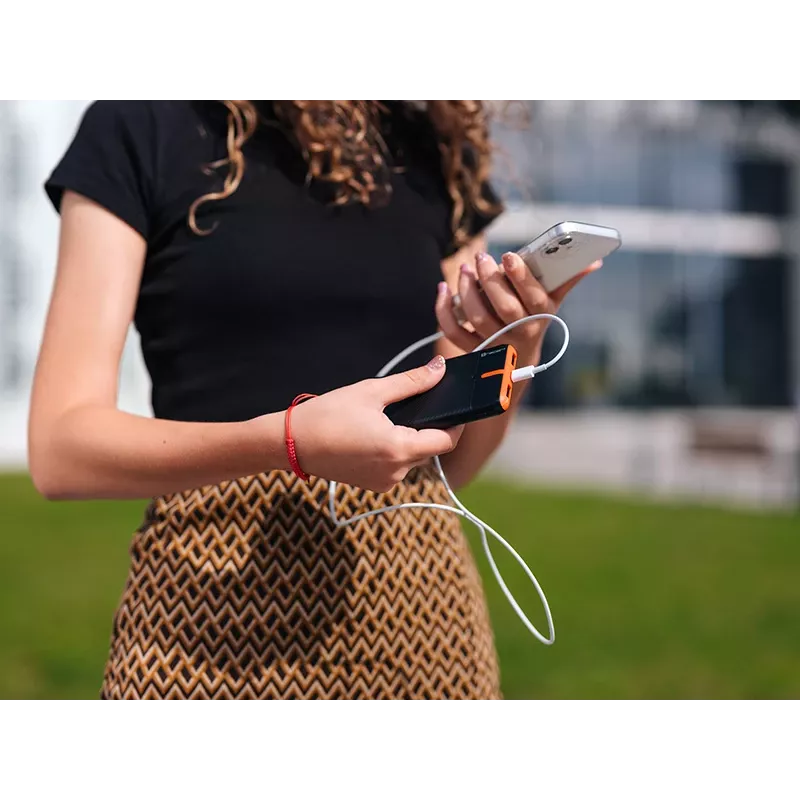 PowerBank EnerGo 10000mAh czarno-pomarańczowy