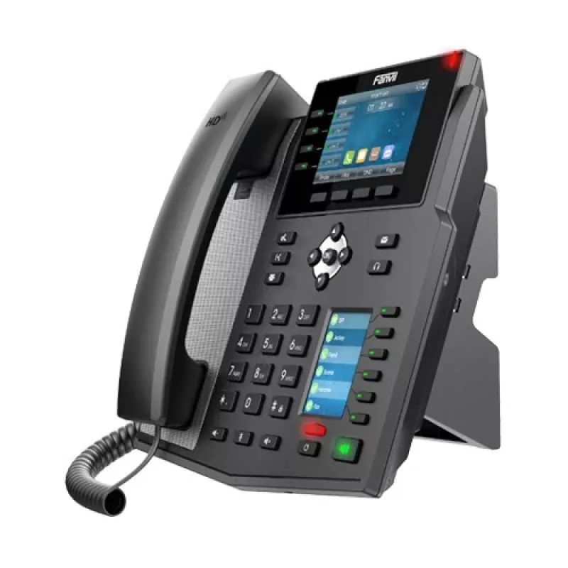 Telefon IP Fanvil X5U czarny 16 linii LCD Wi-Fi przewodowa słuchawka