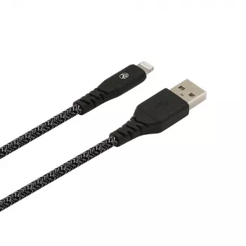 Przewód danych USB do Lightning Tellur TLL155481 2,4A 1 m nylonowy czarny