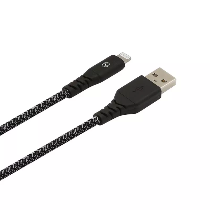 Przewód danych USB do Lightning Tellur TLL155481 2,4A 1 m nylonowy czarny