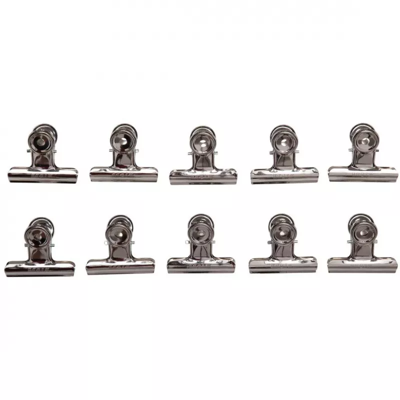 MAUL klips do listów wykonany z metalu, kolor: nikiel, szerokość: 50 mm, szerokość zacisku: 20 mm, opakowanie samoobsługowe (21750-96)