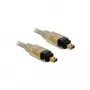 Kabel FireWire DeLOCK 82571 2,0 m szary wtyczka/wtyczka