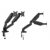 Ramie do monitora up up Economical Interactive Counterbalance Dual Monitor Arm matowa czerń VESA 75x75/100x100
