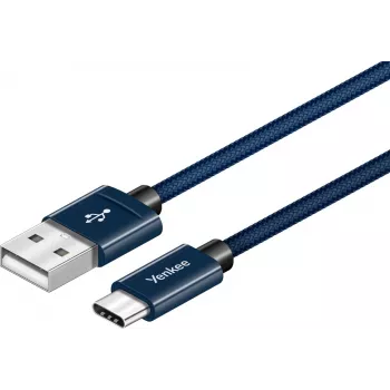 Kabel YENKEE YCU 301 BE USB-A 2.0/USB-C 1m Fioletowy