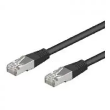 Wentronic Goobay CAT 5e kabel krosowy, F/UTP, Czarny, 5 m - CCA miedź Mix (68662)