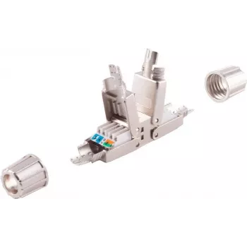 Złącze sieciowe ShiverPeaks 08-51005 Cat. 6A beznarzędziowe STP do portów keystone RJ45