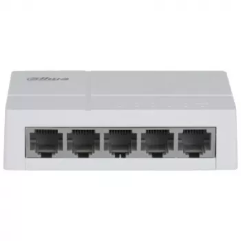 Przełącznik sieciowy Dahua Technology PoE DH-SF1005L Niezarządzalny Fast Ethernet (10/100) Power over Ethernet (PoE) Desktop Jasnoszary