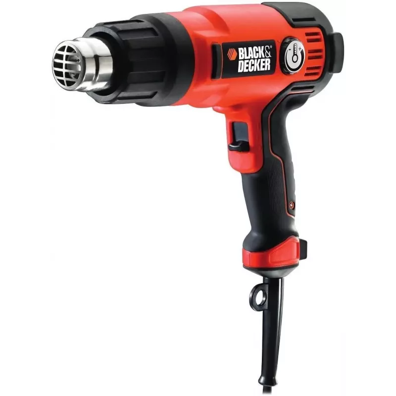 Opalarka Czarny & Decker KX2200K-QS — 2000 W, 720 l/min, do 645°C, rękojeść pistoletowa, 900 g