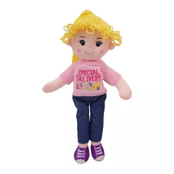 Lalka szmaciana TULILO Olivia 40 cm — miękka zabawka materiałowa, odpowiednia dla dzieci
