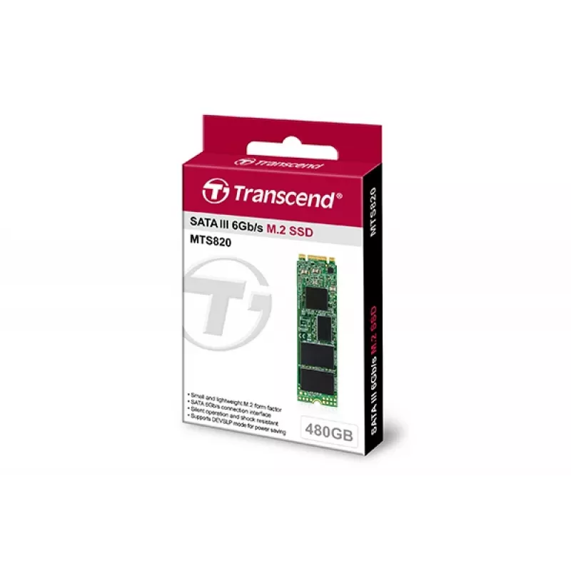 Dysk SSD Transcend 480GB M.2 6Gbit/s TS480GMTS820S