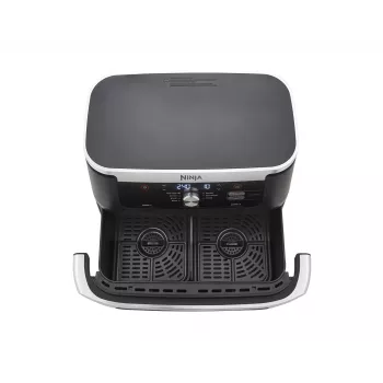 Ninja AF500EU frytkownica Double 10.4 L wolnostojąca 2470 W Frytkownica na gorące powietrze Czarny, Stal nierdzewna