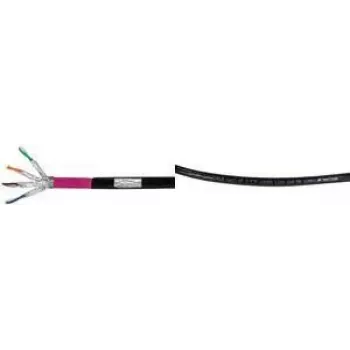 Logilink Professional - Kabel w zwoju - 25 m - S/FTP - Cat.7 surowy kabel - bezhalogenowy, zewnętrzny, obsługa Gigabit Ethernet, bezpośrednie zakopanie - Czarny (CPV0080)