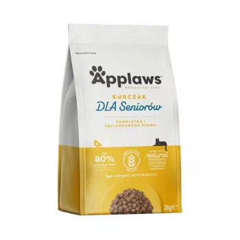 Sucha karma dla kotów Applaws Senior Chicken — bezzbożowa / bezglutenowa 2 kg worek, 36,5% białka, dla kotów starszych