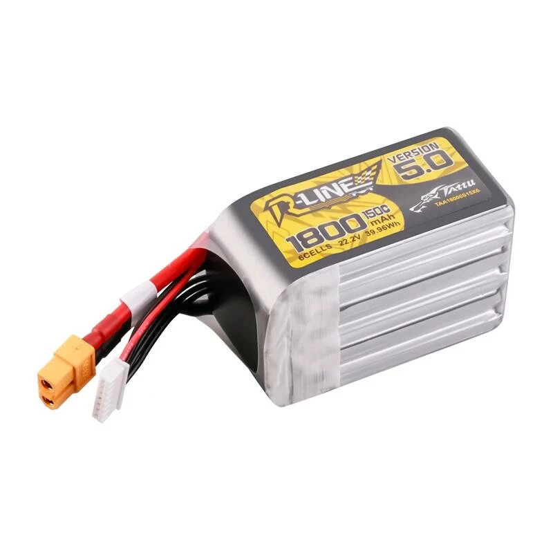 Bateria Lipo Tattu R-Line Version 5.0 1800mAh 22.2V 150C 6S z wtykiem XT60
