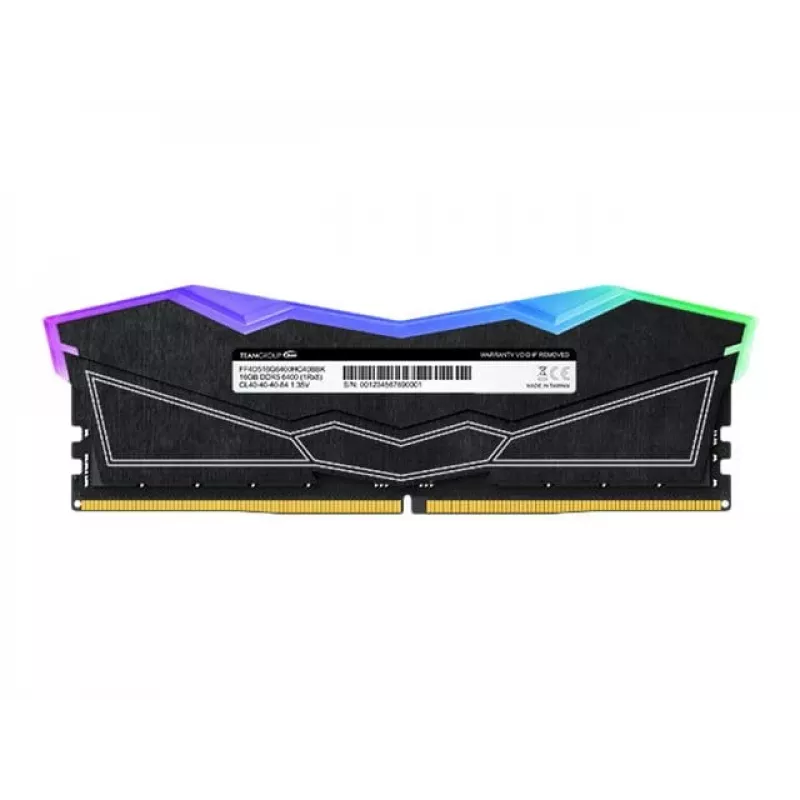 DIMM 32 GB DDR5-6000 (2x 16 GB) Dual-Kit, pamięć czarna, FF3D532G6000HC38ADC01, Delta RGB, INTEL XMP