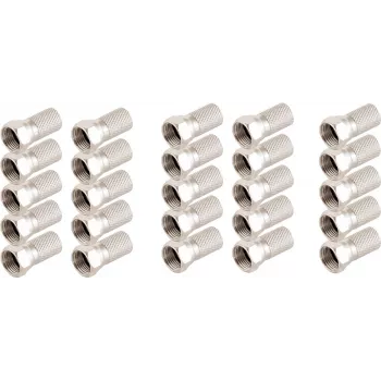 Złącze F ShiverPeaks 85010-R-SET25, gwintowane z dużą nakrętką, zestaw 25 szt.