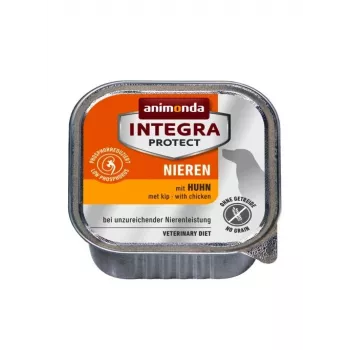 Mokra karma dla psa animonda Integra Protect Nieren z kurczakiem 150 g — dla dorosłych psów, wsparcie nerek, bez zbóż i glutenu
