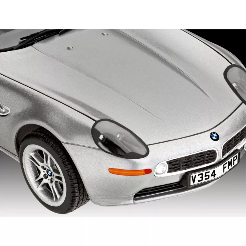 Model kolekcjonerski samochodu REVELL BMW Z8 1:24, zestaw metalowy do sklejania, gotowy model do ekspozycji