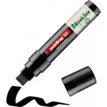 Marker Edding 52 EcoLine czarna końcówka 4,0–15,0 mm, czarny tusz, korpus do ponownego napełnienia