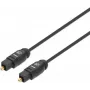 Manhattan Toslink Digital Optical AudioCable, 5m, wtyk męski/wtyk męski, Toslink S/PDIF, pozłacane styki, dożywotnia gwarancja