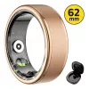 Smart ring MANTA SR01GD 62mm OneRing Gold — rozmiar 62, metaliczne złote wykończenie