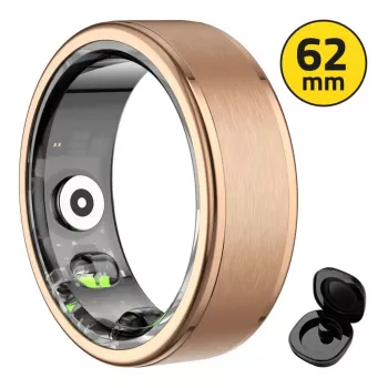 Smart ring MANTA SR01GD 62mm OneRing Gold — rozmiar 62, metaliczne złote wykończenie