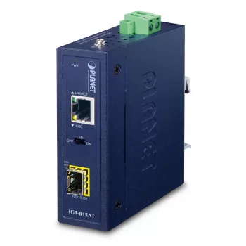 PLANET IGT-815AT konwerter mediów sieciowych 1000 Mbit/s Wielomodowy, Jednomodowy Niebieski