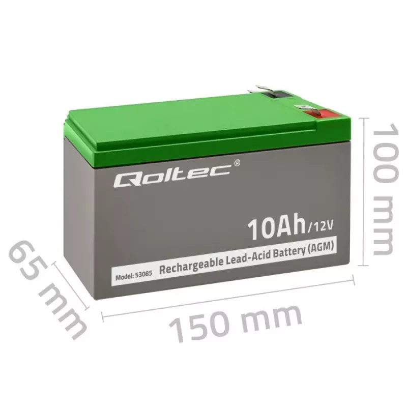 Akumulator AGM 12V 10Ah bezobsługowy do UPS