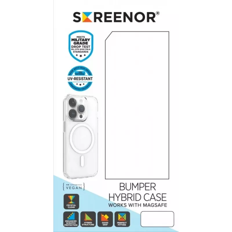Screenor Bumper Iphone 17 Air Magsafe Transparent