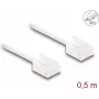 Kabel sieciowy DeLOCK RJ45 Cat.6 UTP 0.5m Biały