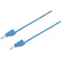 VOLTCRAFT Przewód pomiarowy [Wtyk 4 mm - Wtyk 4 mm] 0.25 m Niebieski MSB-300 (MSB-300-0.25-BL)