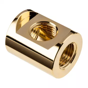 Złączka EK Water Blocks Mosiądz Złota Wysokość 28 mm Średnica 2,3 cm