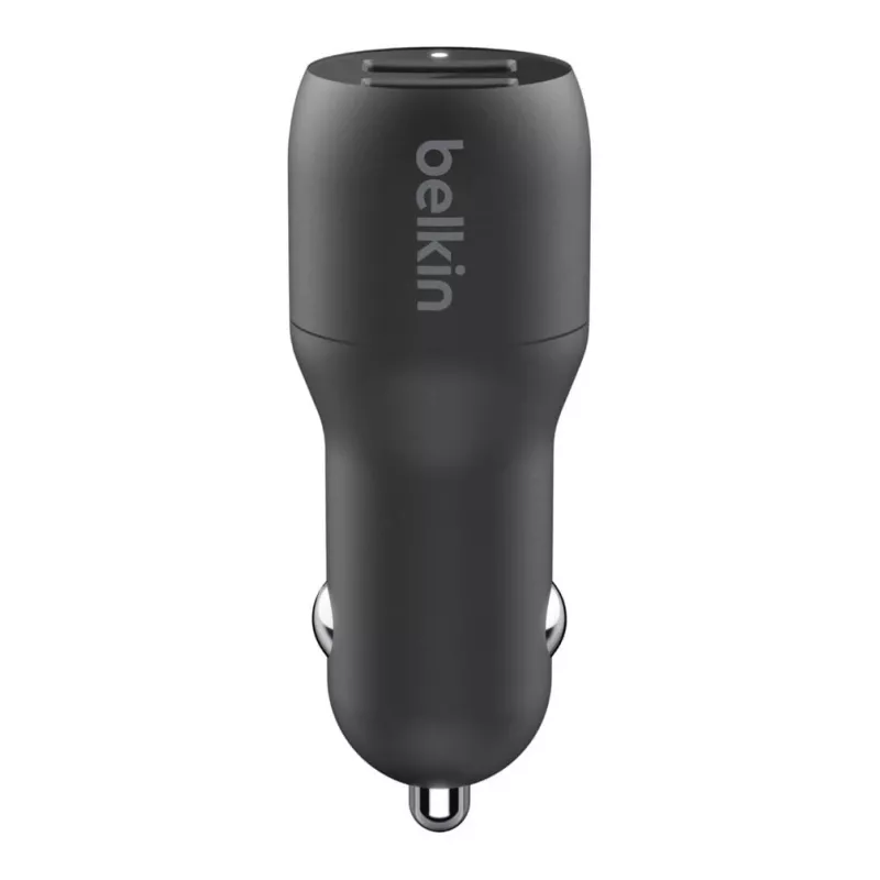 Ładowarka samochodowa Dual USB-A 12W x2 Czarna