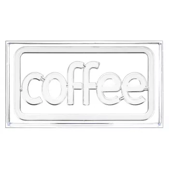 Neonowa tabliczka LED ActiveJet AJE-NEON COFFEE, wielokolorowa, USB 5V, montaż natynkowy, rama z tworzywa AS