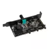 Kontroler wentylatorów i oświetlenia LED RGB na slot PCI Lamptron CFP30, czarny