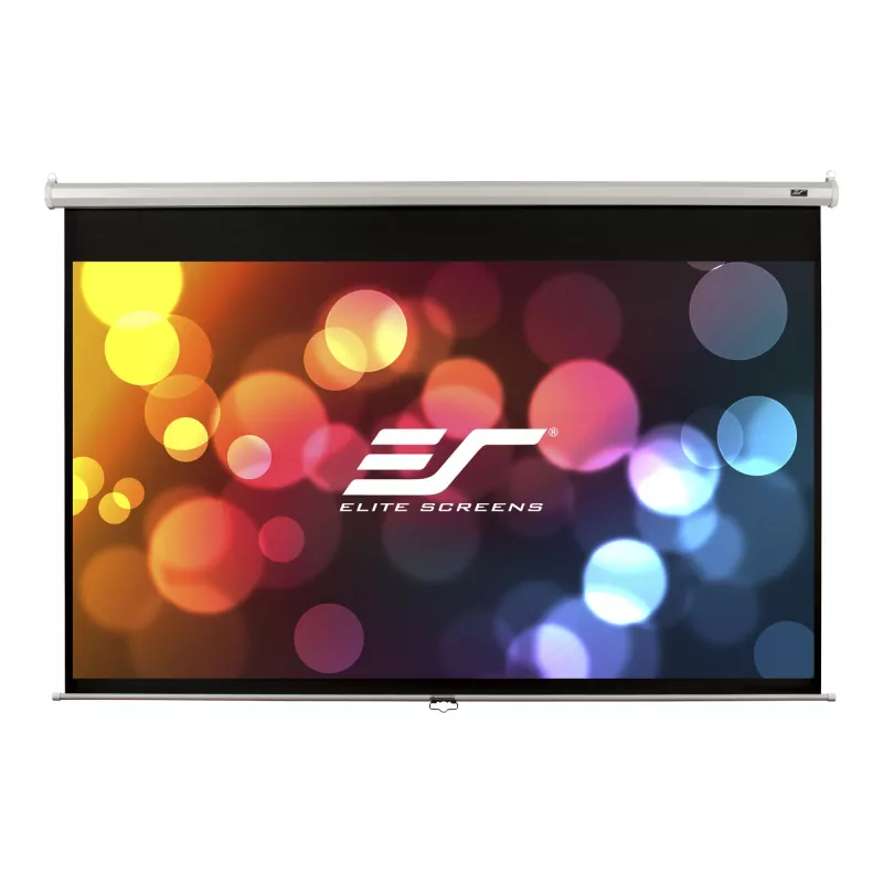 Elite Screens | Manual Series | M119XWS1 | Przekątna 119 cali | 1:1 | Szerokość obrazu (W) 213 cm | Biały