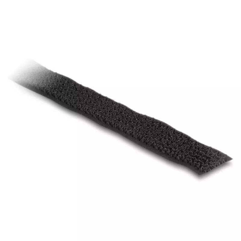 Taśma DeLOCK na rzep 5 m x 20 mm czarna nylonowa