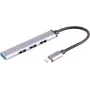 Koncentrator USB-C ShiverPeaks 13-50002 — smukły adapter 4× USB-A 3.0 do portów USB-C
