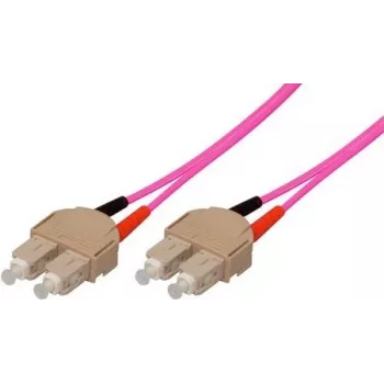 Tecline exertis Connect - kabel krosowy - SC wielomodowy (M) do SC wielomodowy (M) - 25 m - światłowód - 50/125 mikrometrów - OM4 - akwamaryna (39875925)