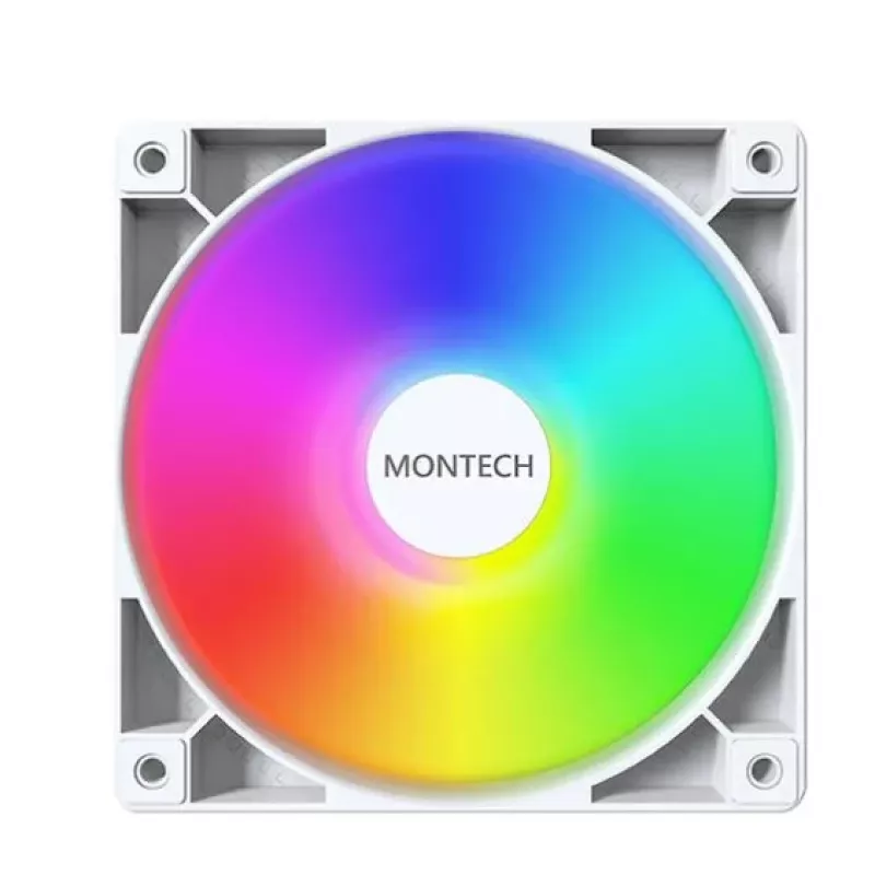 Montech GF120 V2 ARGB moduł wentylatora do obudowy komputera 12 cm biały 3 szt.