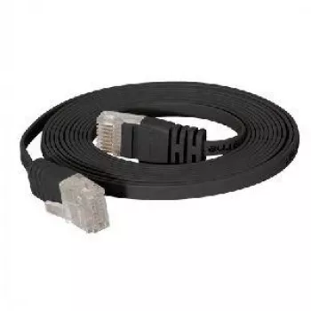 Kabel sieciowy Tecline 1m Kat.6 Czarny